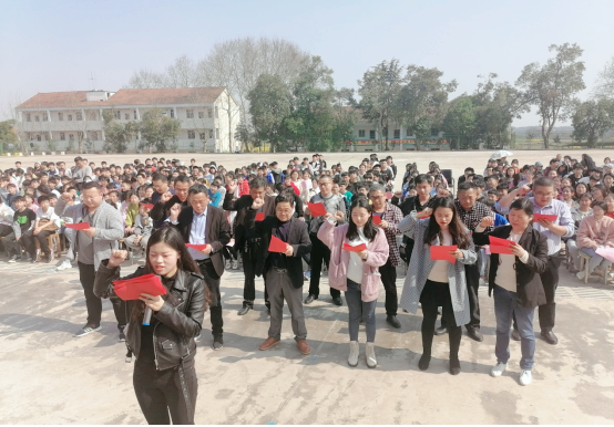 湖北武穴四望中学2022年中考百日誓师大会现场侧记