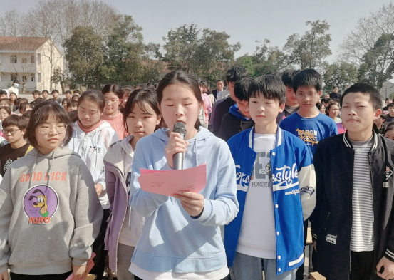 湖北武穴四望中学2022年中考百日誓师大会现场侧记