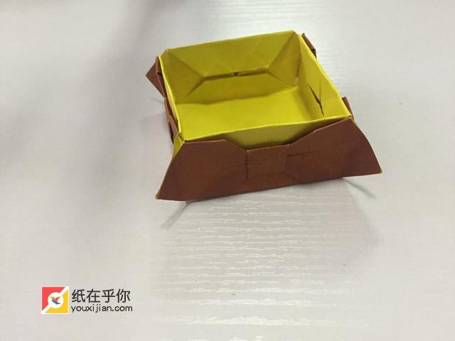 蝴蝶结礼物盒子的折法,礼盒蝴蝶结怎么弄