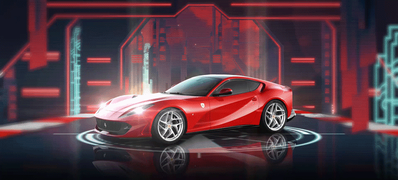 动图详解法拉利812 Superfast