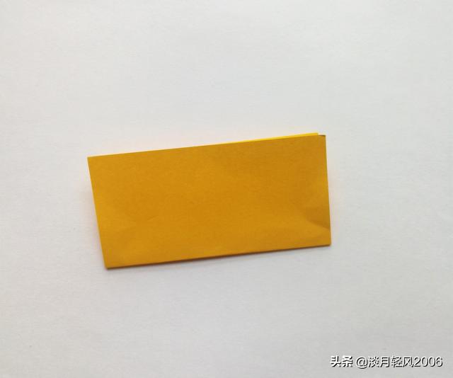 雨伞折纸 长条折蝴蝶结