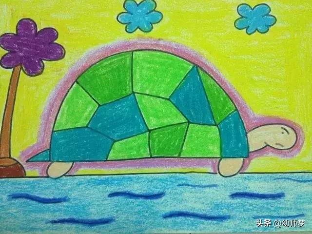 1一3岁宝宝学画画,大一班的小朋友学画画