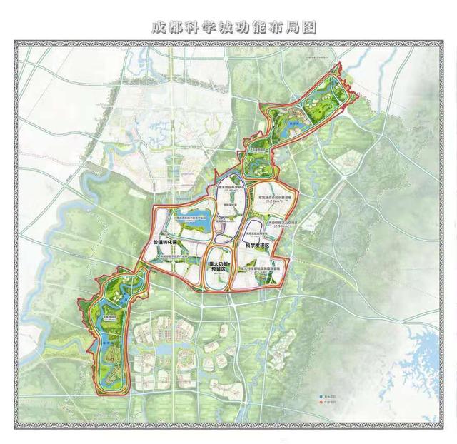 板块规划:兴隆湖位于天府新区核心区域"一中心三城"中的成都科学城