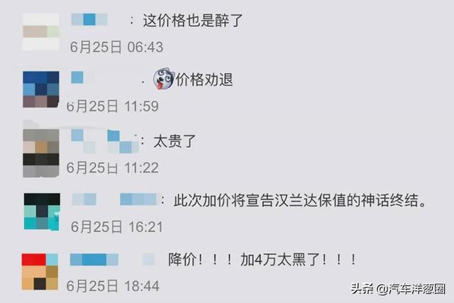 全新汉兰达起售价上涨2.9万？是不是飘了？