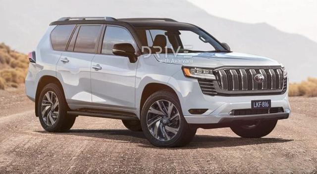 全新丰田“霸道”渲染图曝光，造型霸气硬朗，或将明年正式亮相