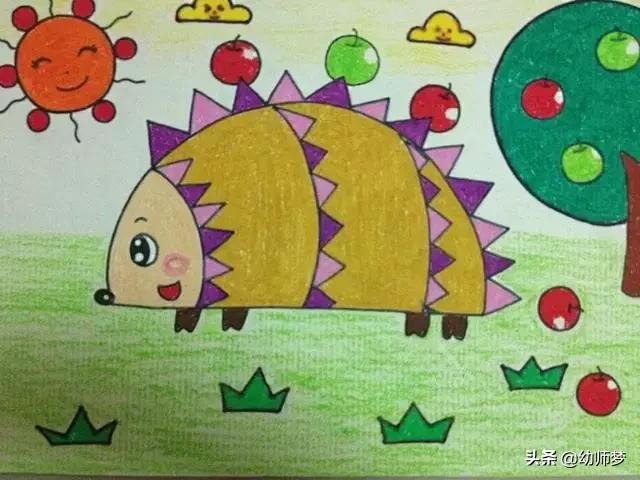 1一3岁宝宝学画画,大一班的小朋友学画画