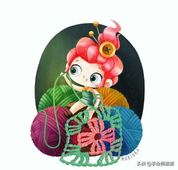 手绘Q版微信头像，可爱插画风（查星座）插图7