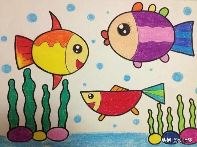 1一3岁宝宝学画画,大一班的小朋友学画画