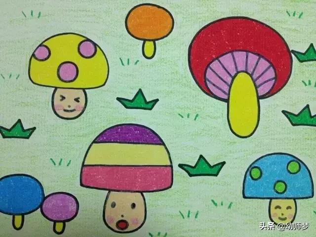 1一3岁宝宝学画画,大一班的小朋友学画画