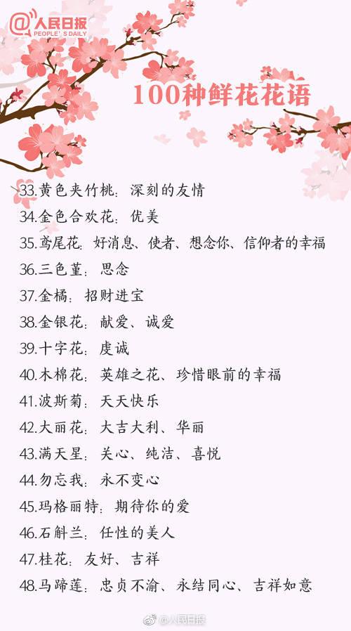 情人节该送什么礼物100种鲜花的花语，情人节送花就用它，转发买花收花都用得