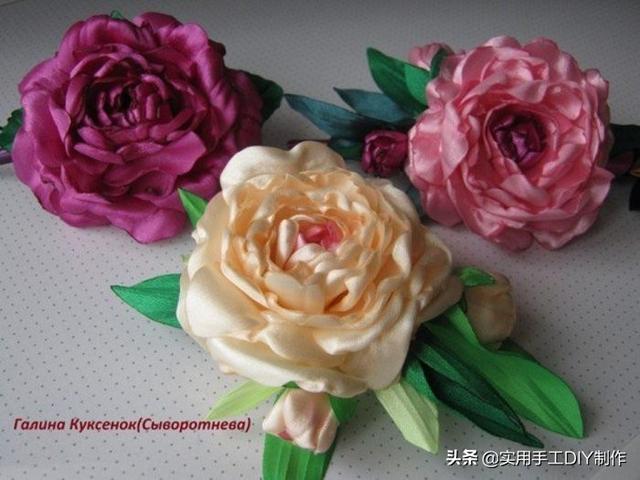 礼品包装丝带花的做法,礼物包装丝带花朵打法图解