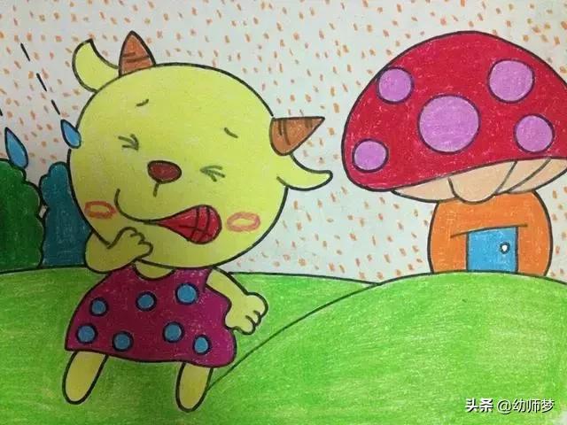 1一3岁宝宝学画画,大一班的小朋友学画画