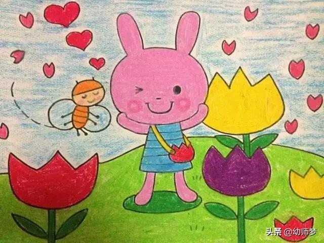 1一3岁宝宝学画画,大一班的小朋友学画画