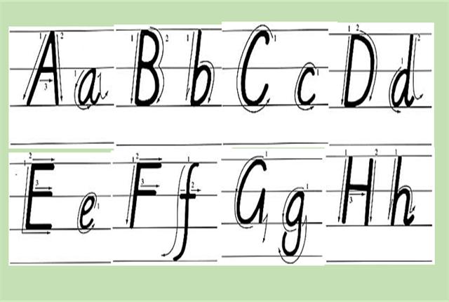 英文26个字母标准写法，26个英文字母正确规范写法