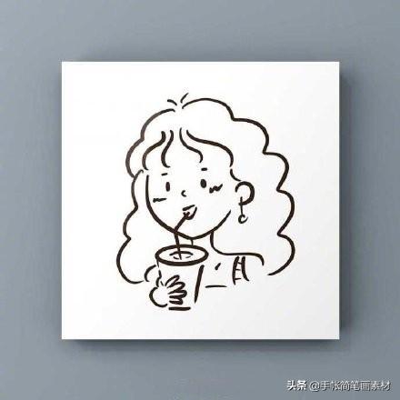 动漫人物简笔画呆萌女 简单可爱萌萌脸简笔画