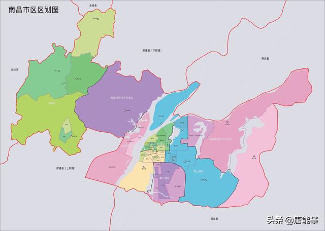 南昌市行政区划南昌6区31镇人口土地工商业新建区最穷乡镇排名