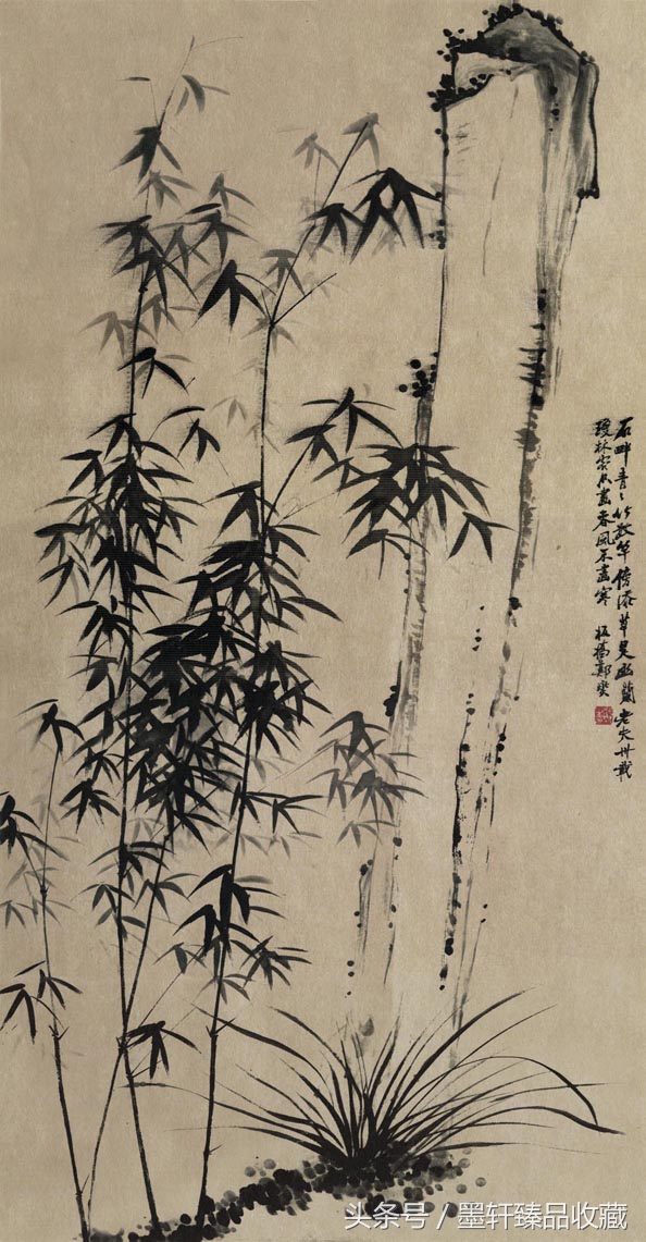 郑板桥《题竹石画》清 郑板桥 兰竹图 纸本 50x96郑板桥(1693