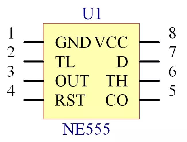 ne555定时器1秒电路图555定时器引脚