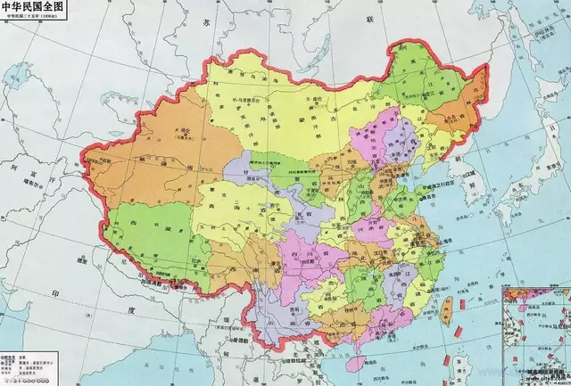 中华民国全图民国全图高清版大图