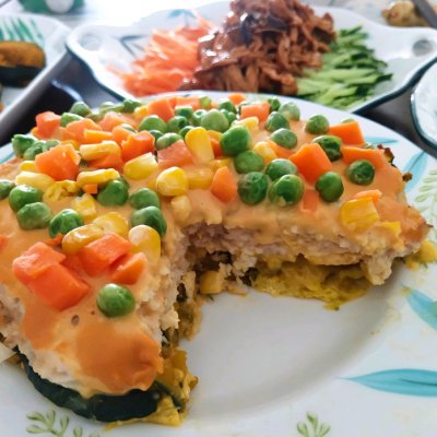 鸡肉派的做法（超美味贝贝南瓜鸡肉派教程）