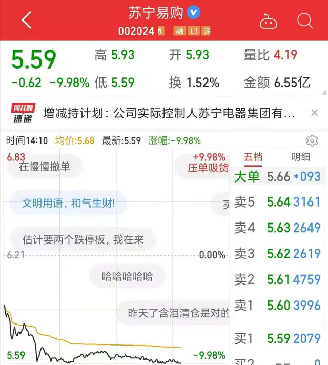 苏宁易购股票行业分析连暴两雷现金流吃紧股价创8年新低