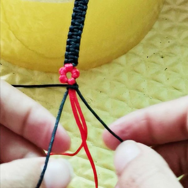 手串编绳手串编绳收尾
