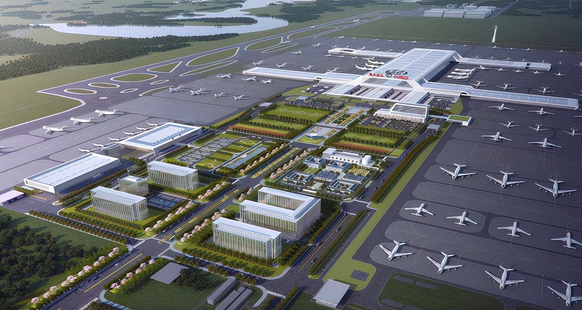 鄂州花湖机场全力冲刺年底建成校飞,明年年中启用