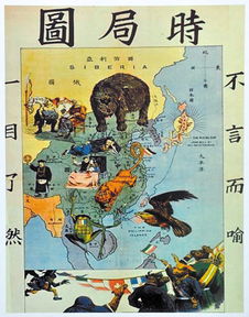 我们上学时期的历史课本上有一张《时局图,描述的就是清末被帝国