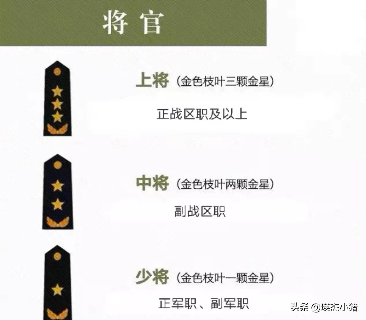 军衔军职对应表现役军官的军衔制发生了四大变化