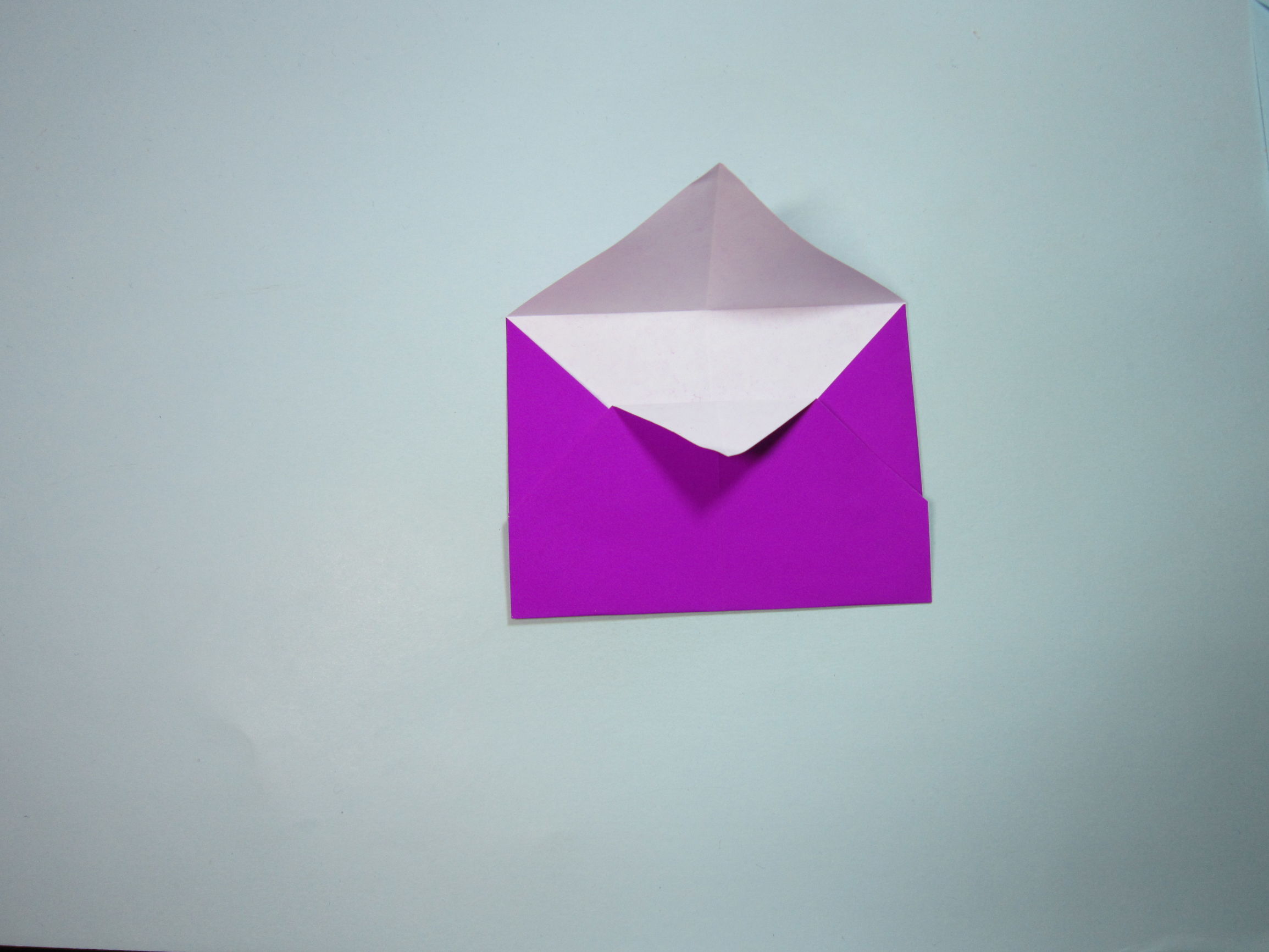 信封怎么折(简单信封的折法步骤图解)