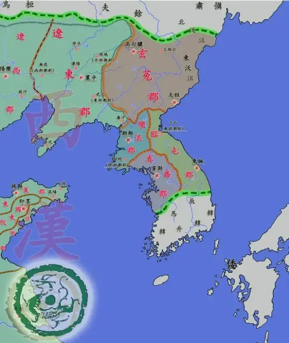 Which four counties are set up in Han Dynasty? Which county does ...