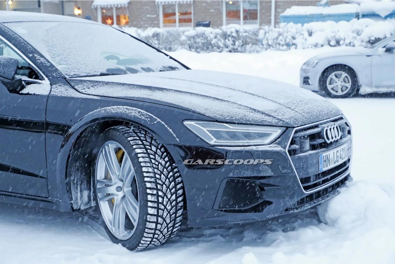 最新奥迪rs7 sportback雪地路测,预计2018年底