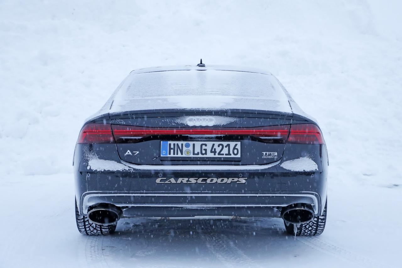 最新奥迪rs7 sportback雪地路测,预计2018年底