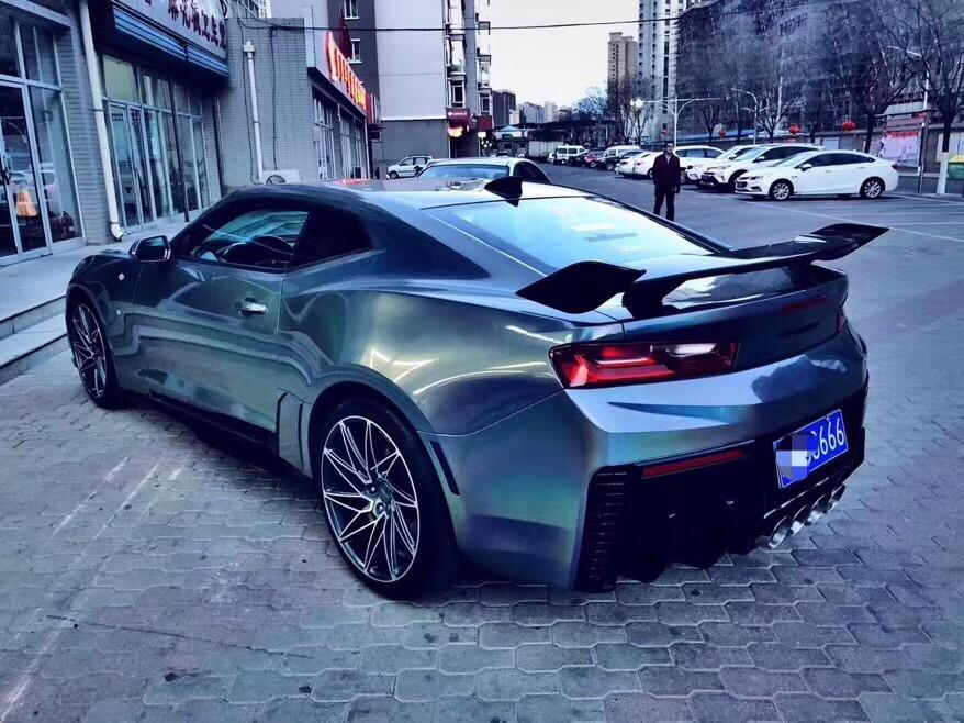 酷炫就是你大黄蜂,雪佛兰科迈罗改色改装案例__懂车帝