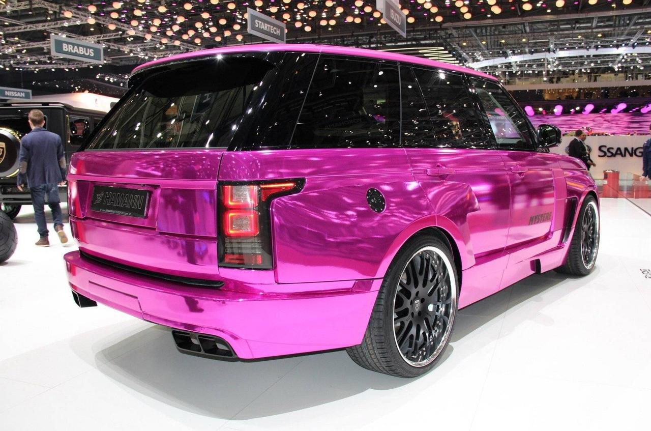 狂骚哈曼,惊艳你的视觉,耀眼亮粉色路虎揽胜__懂车帝