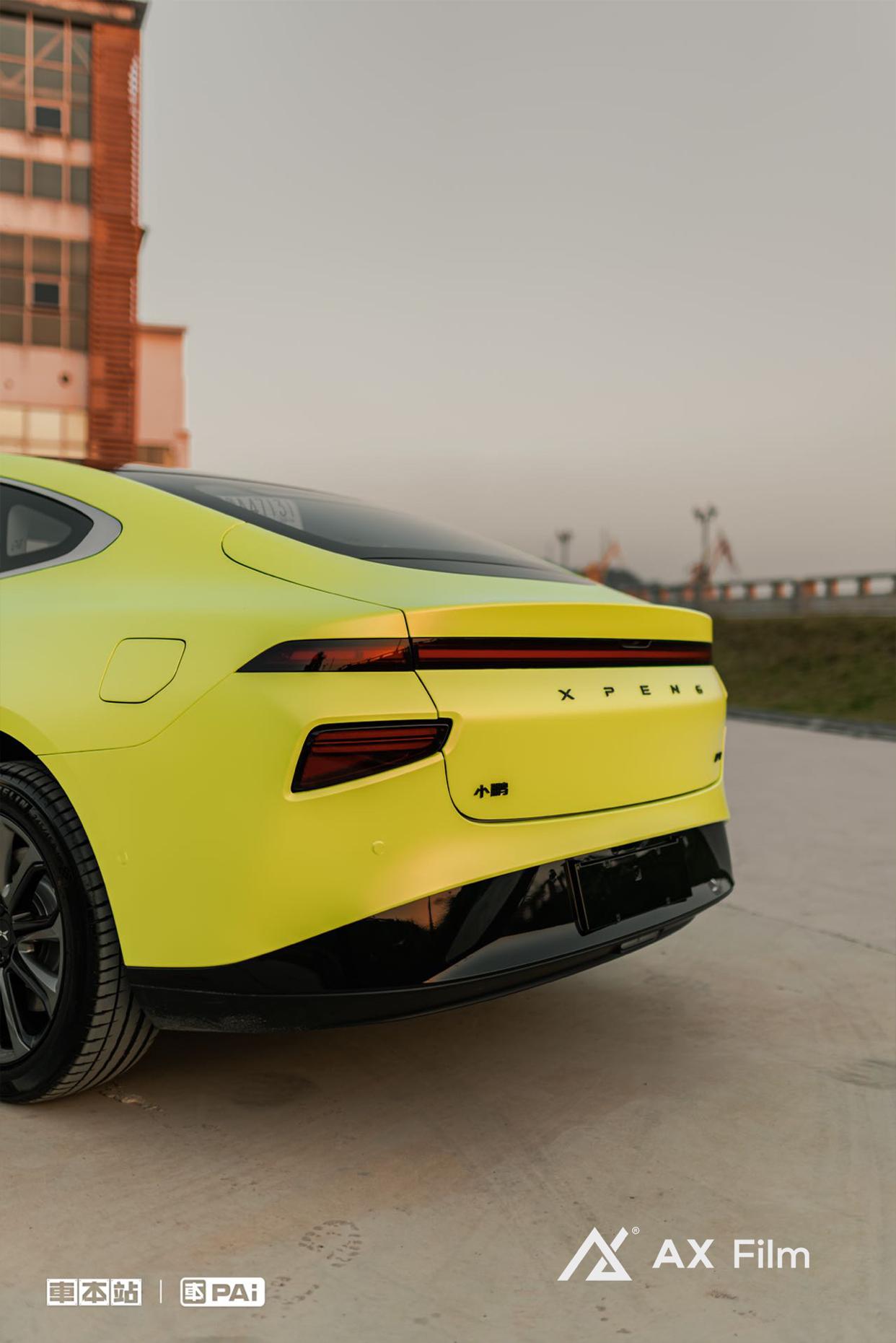 小鹏p7改色电光金属嫩芽绿_小鹏汽车p7车友圈_懂车帝