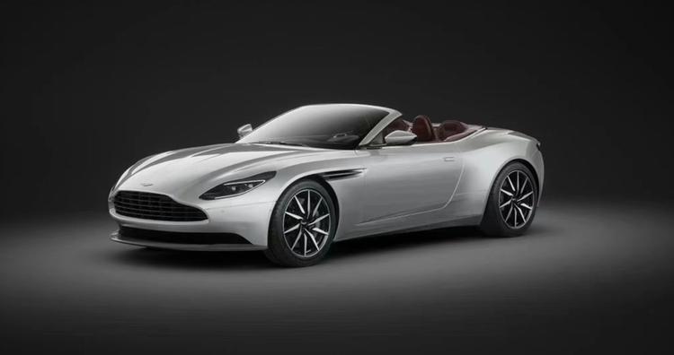 阿斯顿马丁db11敞篷闪电银高贵红