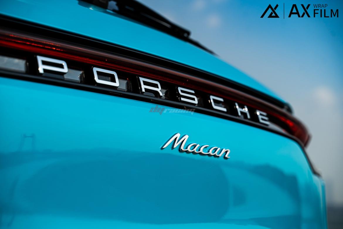 保时捷macan改色pet迈阿密蓝