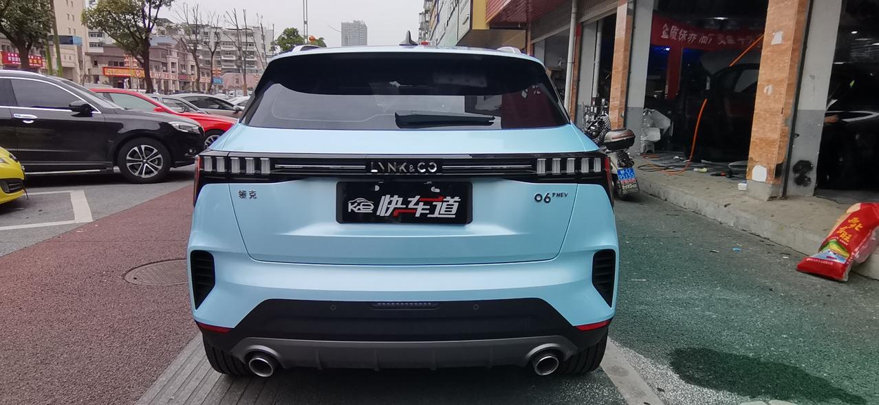 领克06马卡龙爵士蓝改色膜