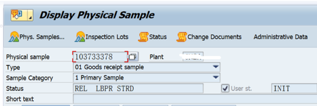 SAP QM 不常用功能點之 Physical-Sample Record
