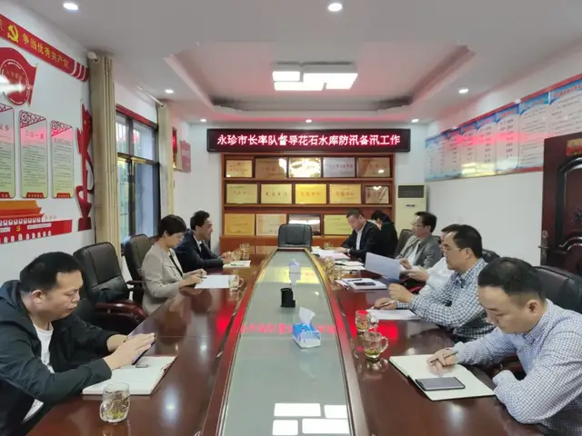 湘潭市领导带队督查花石水库防汛工作