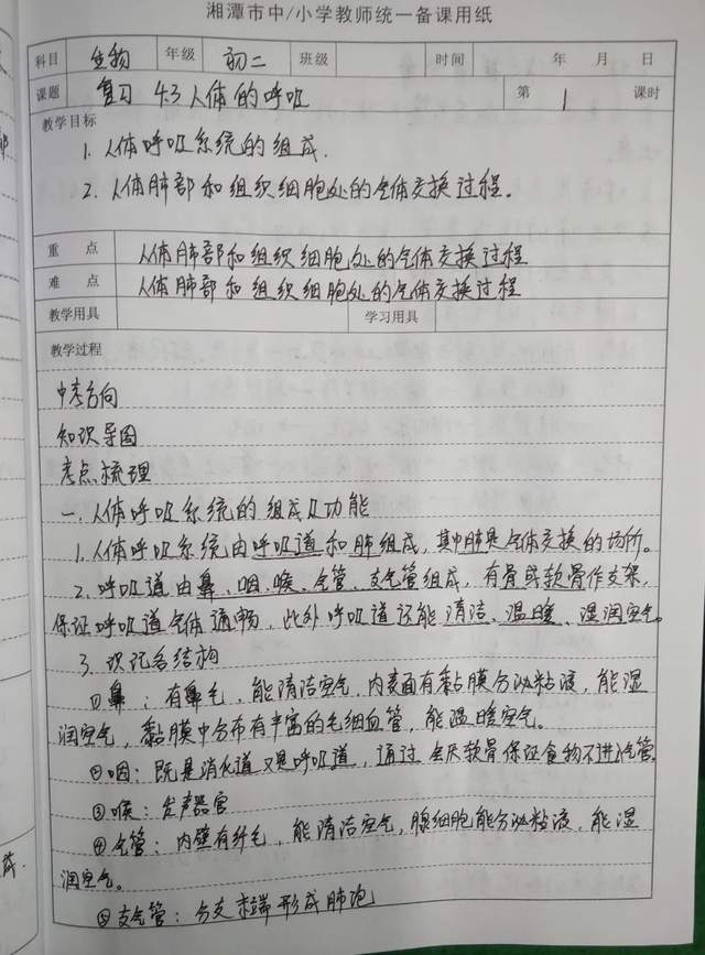 字斟句酌细推敲，一笔一划写真情 |湘潭市三中优秀手写教案展示