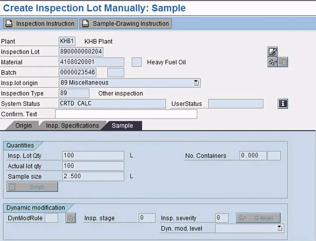 Physical Samples Management in SAP QM