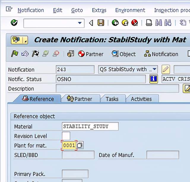 Stability Study with SAP Quality Management