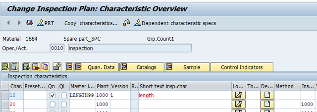 Control charts in SAP QM