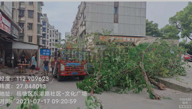 为民办实事 岳塘区城管局消除道路安全隐患