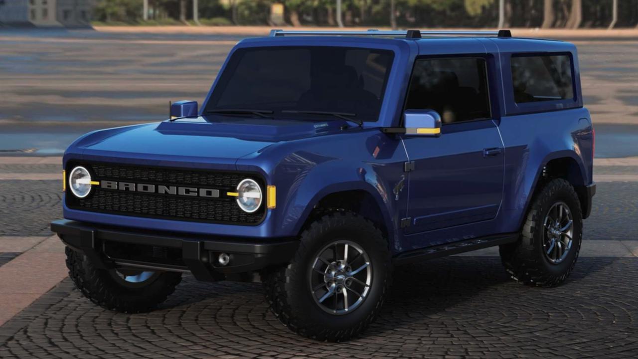 近日福特最新suv bronco的三门版车型