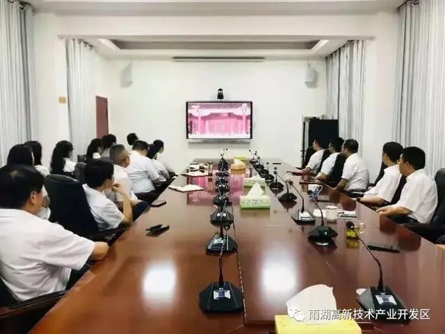 雨湖高新区收听收看庆祝中国共产党成立100周年大会