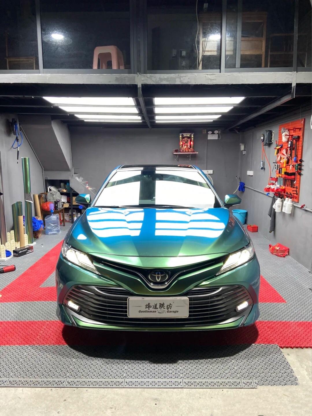 丰田凯美瑞幻彩孔雀绿改色_凯美瑞车友圈_懂车帝