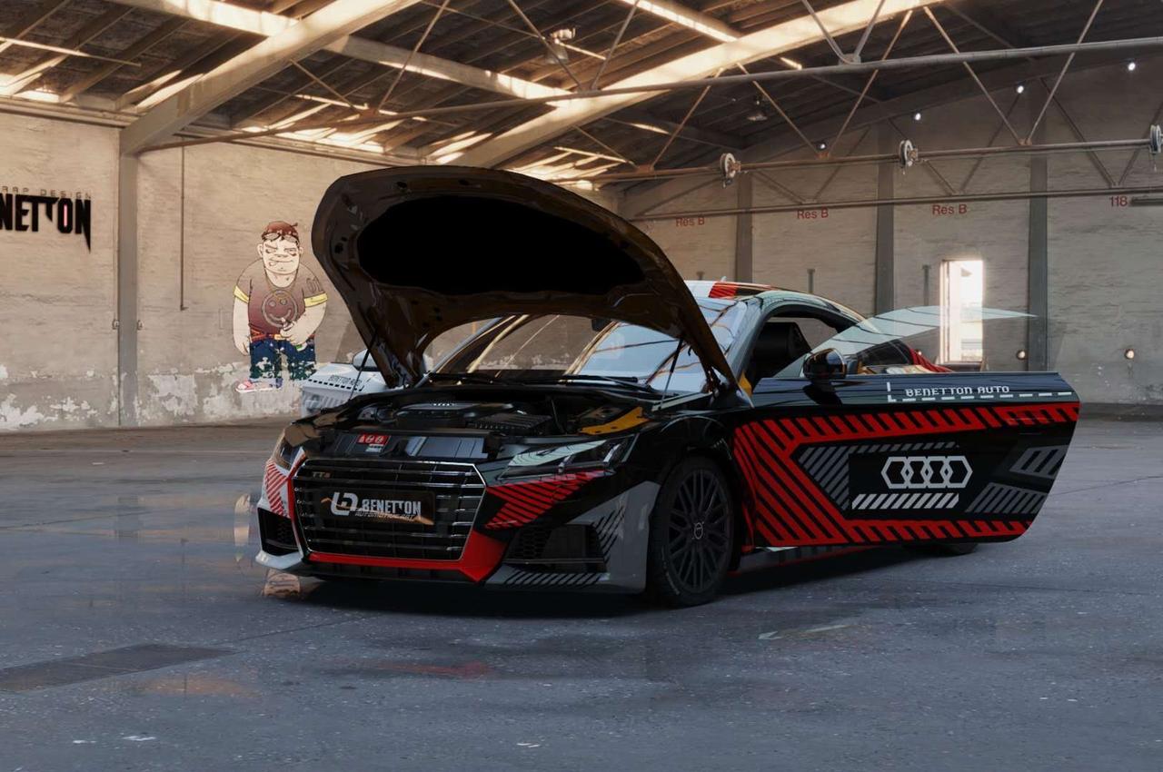 奥迪车身改色私人定制黑白双拼系列